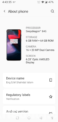 One plus 6